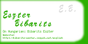 eszter bibarits business card